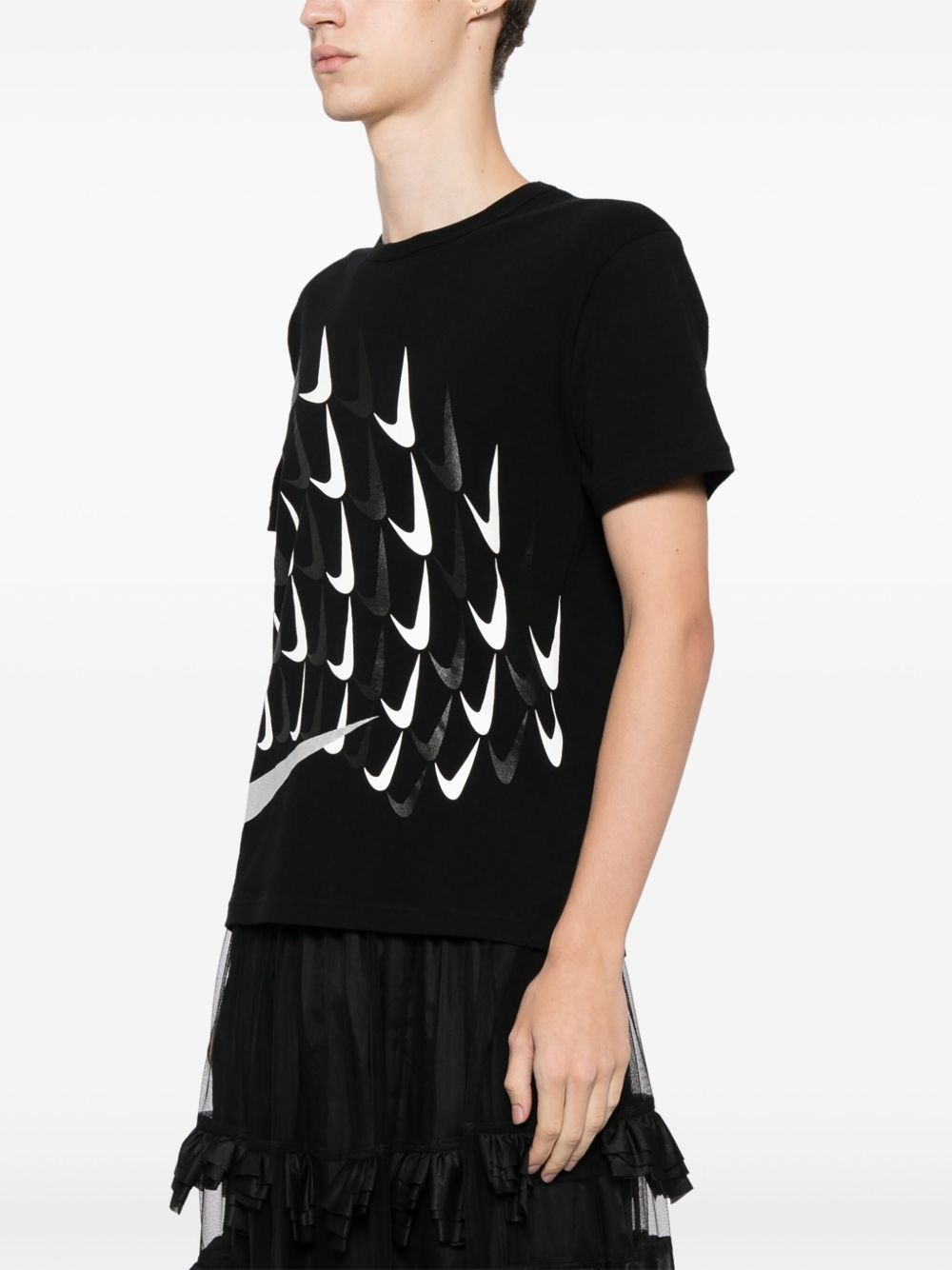 x Nike logo-printed cotton T-shirt - 4