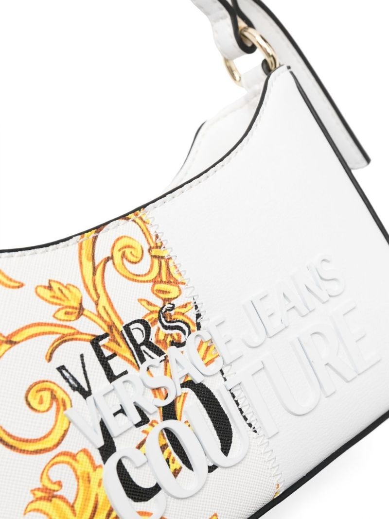panelled 'Barocco' design shoulder bag - 5