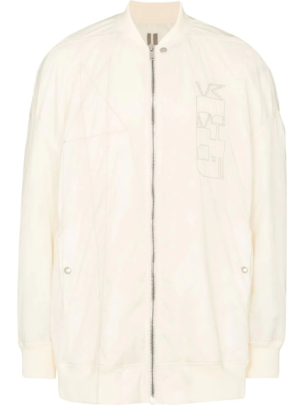embroidered logo bomber jacket - 1