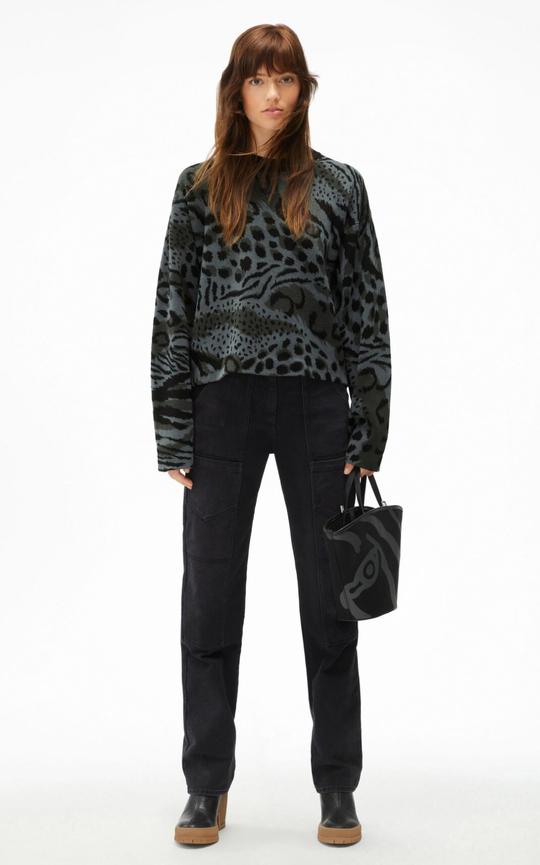 'Archive Leopard' merino wool jumper - 3