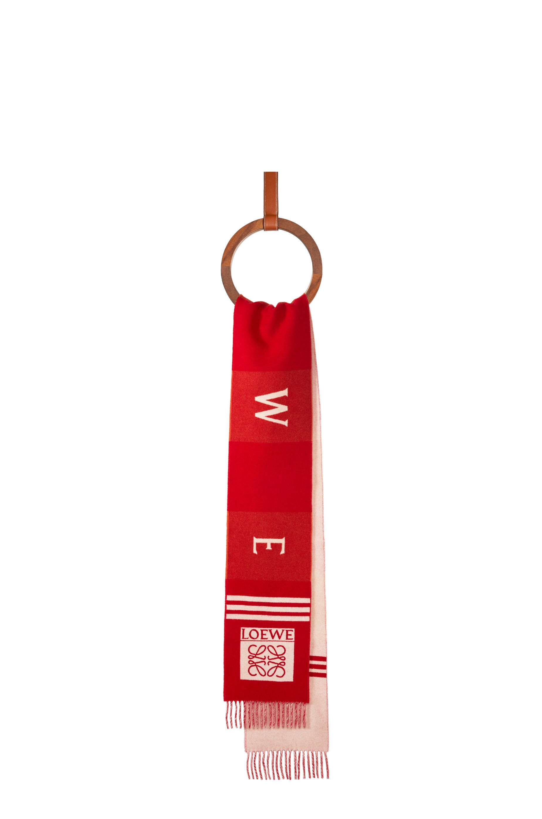 Football scarf in wool and cashmere - 1