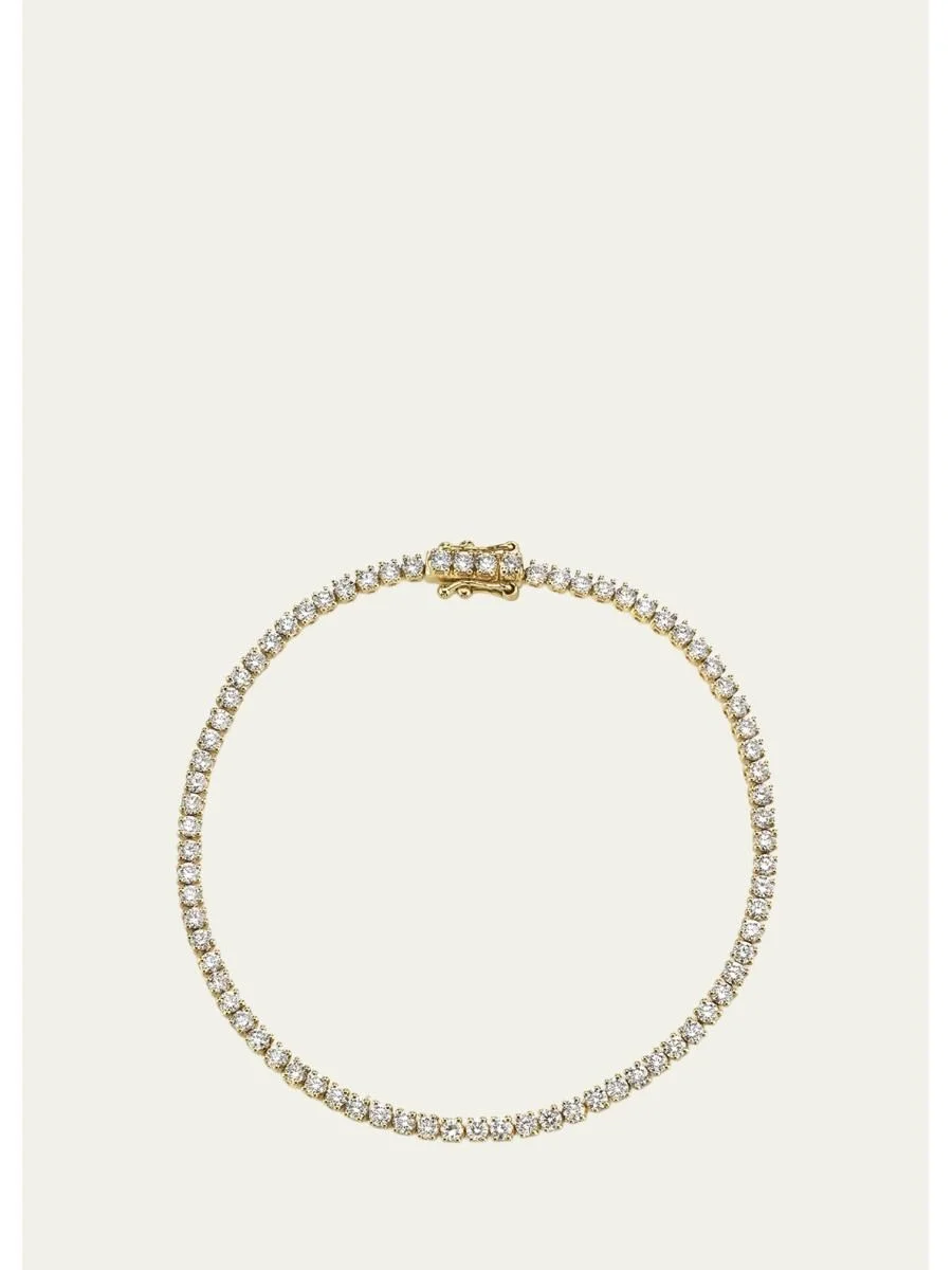 18k Yellow Gold Diamond Hepburn Bracelet - 1