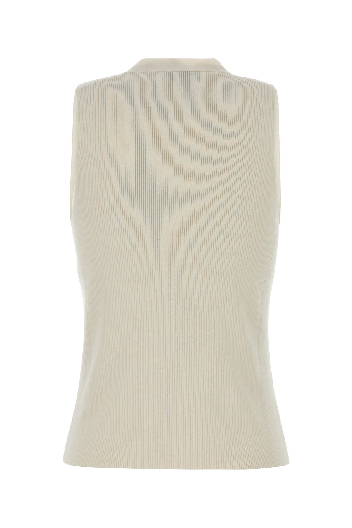 Ivory wool blend Lawrence vest - 2
