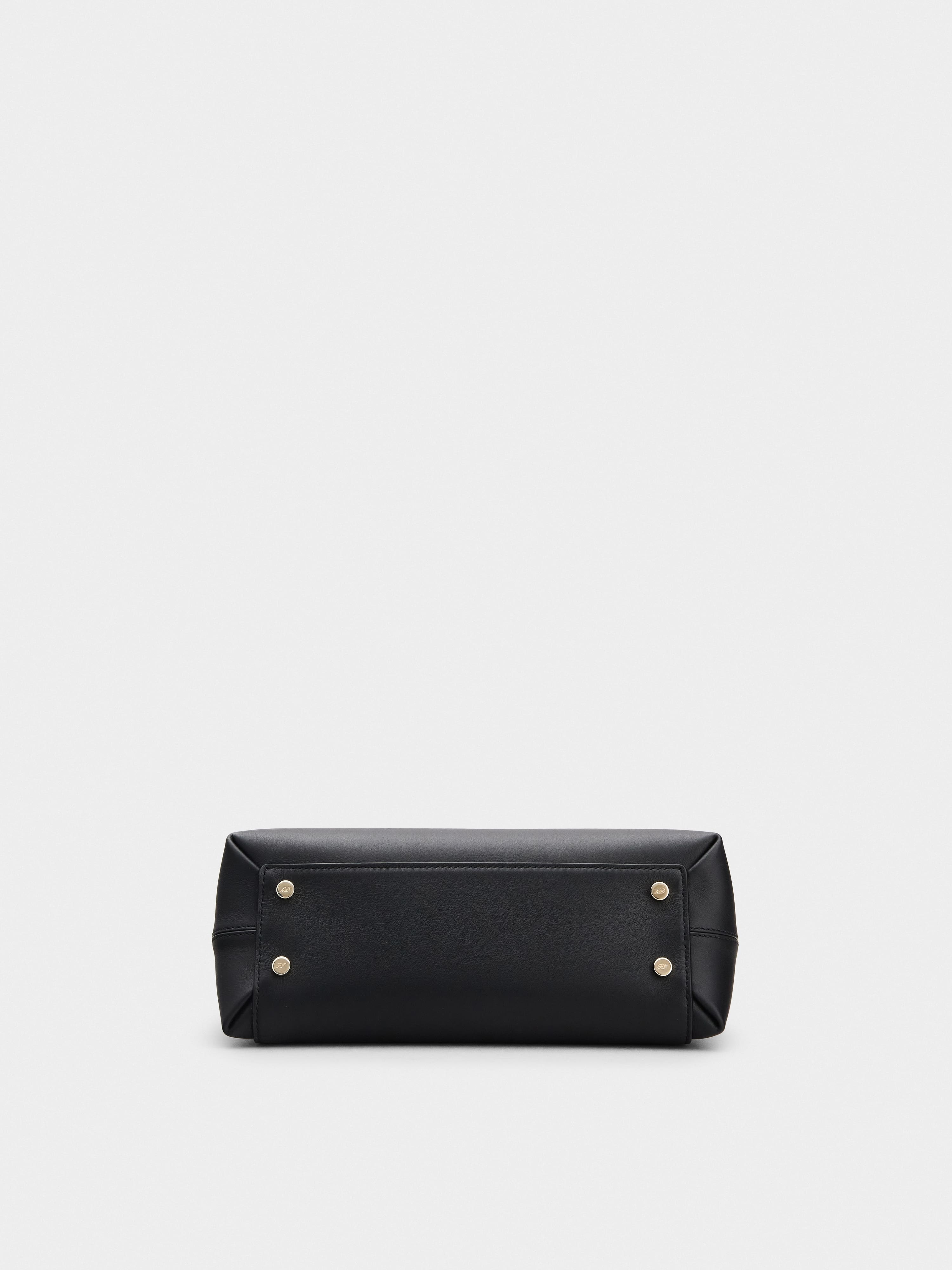Viv' Cabas Metal Buckle Bag in Leather - 5