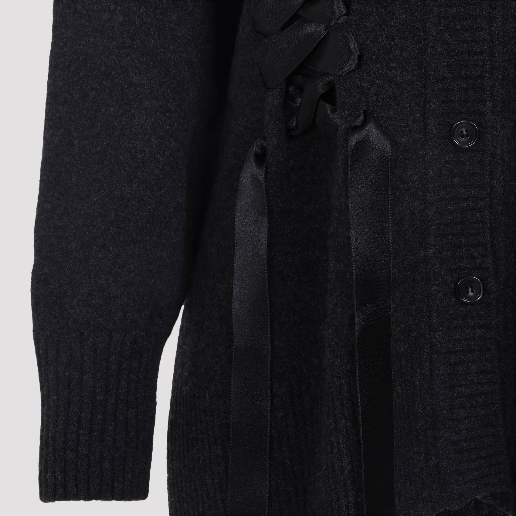 Simone Rocha Sculpted Ribbon Corset Cardigan Women - 3
