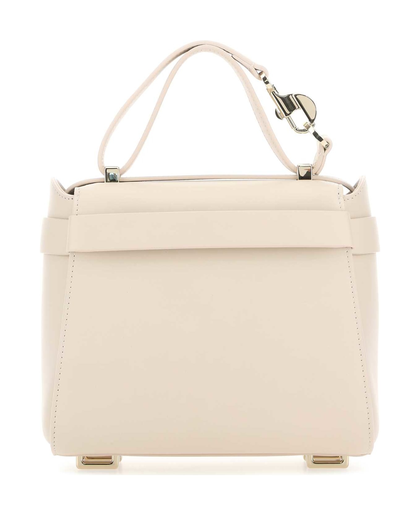 Light Pink Leather Small Nacha Handbag - 3