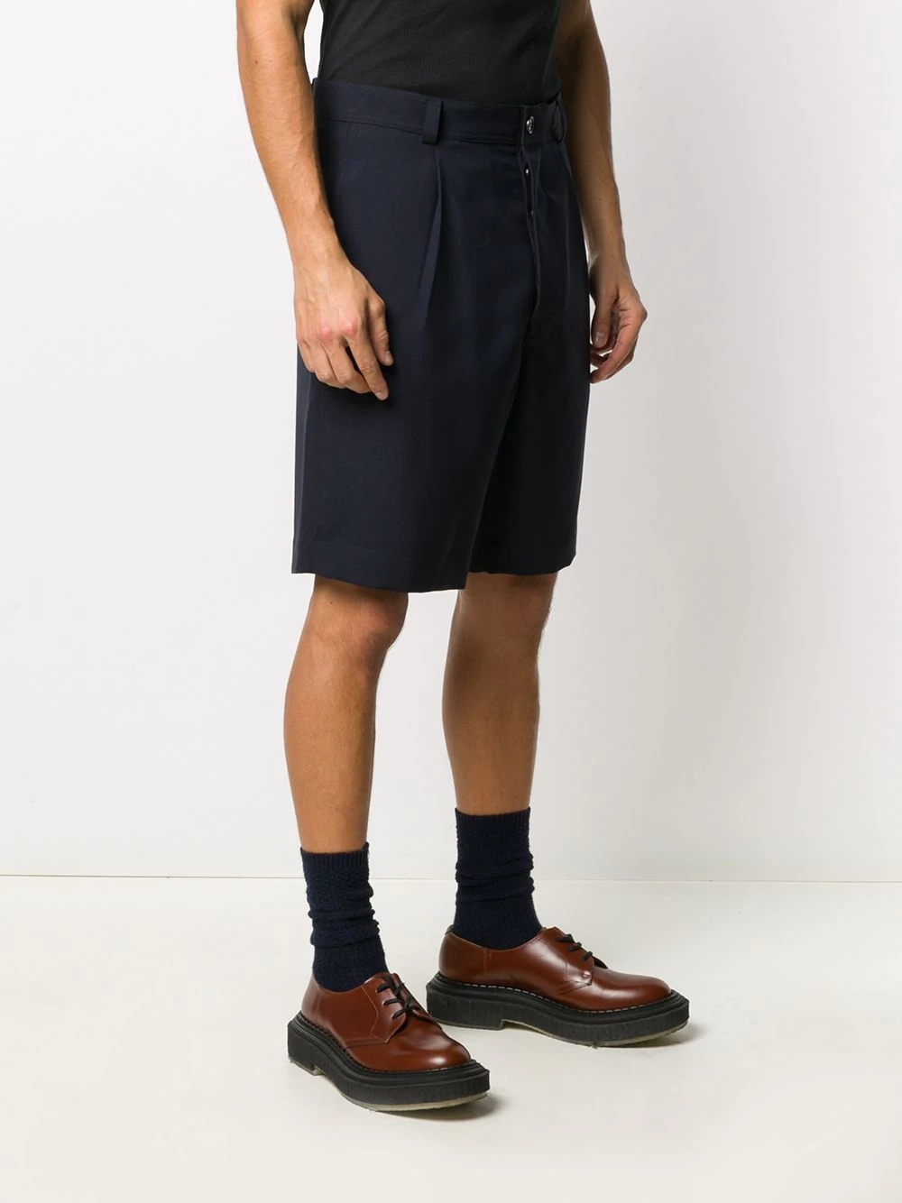 tailored knee-length shorts - 3