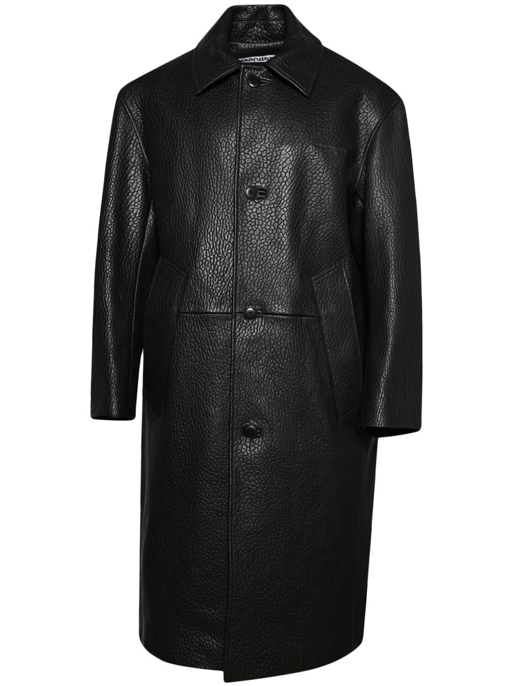 leather coat - 1
