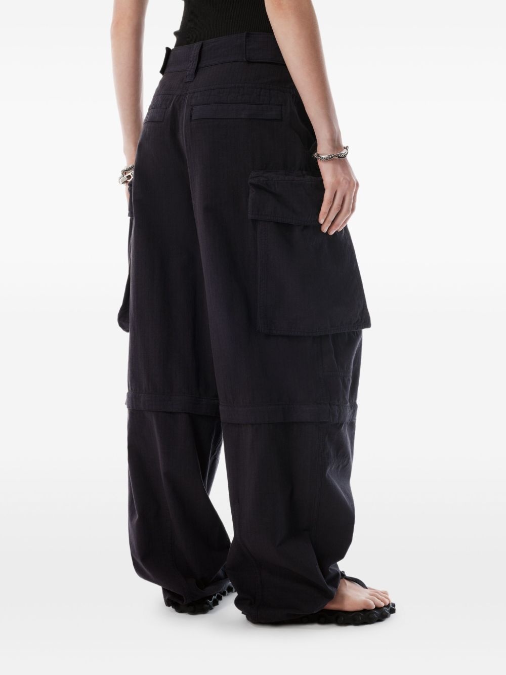 detachable-panel cargo trousers - 5