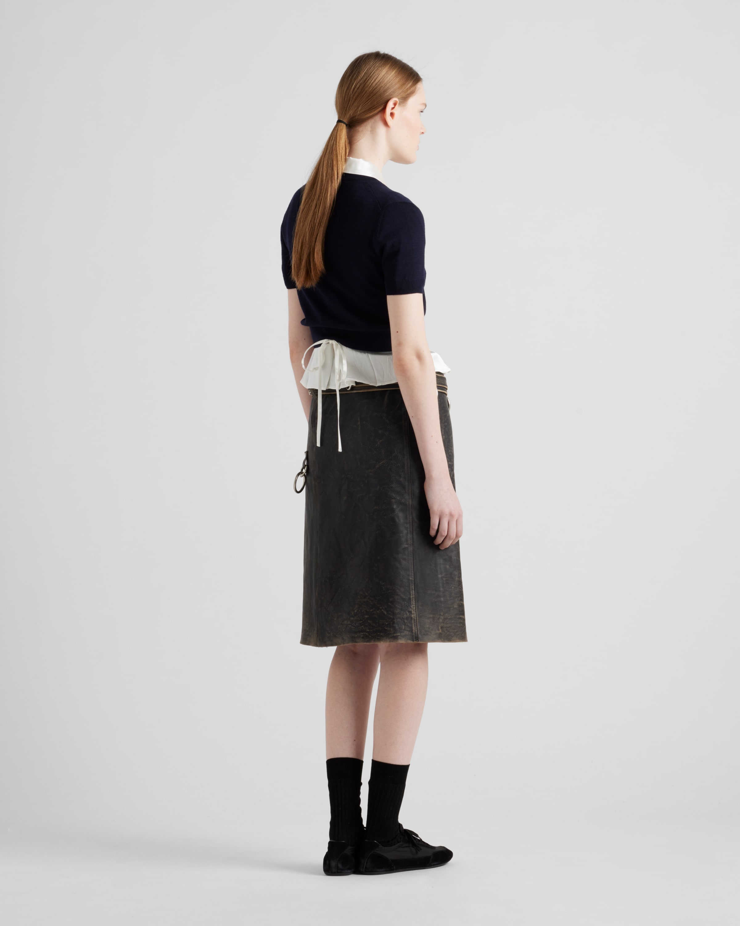 Leather miniskirt - 5