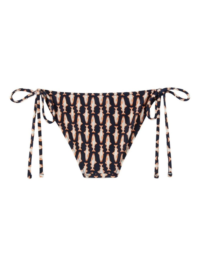 La DoubleJ fish-print bikini bottom outlook