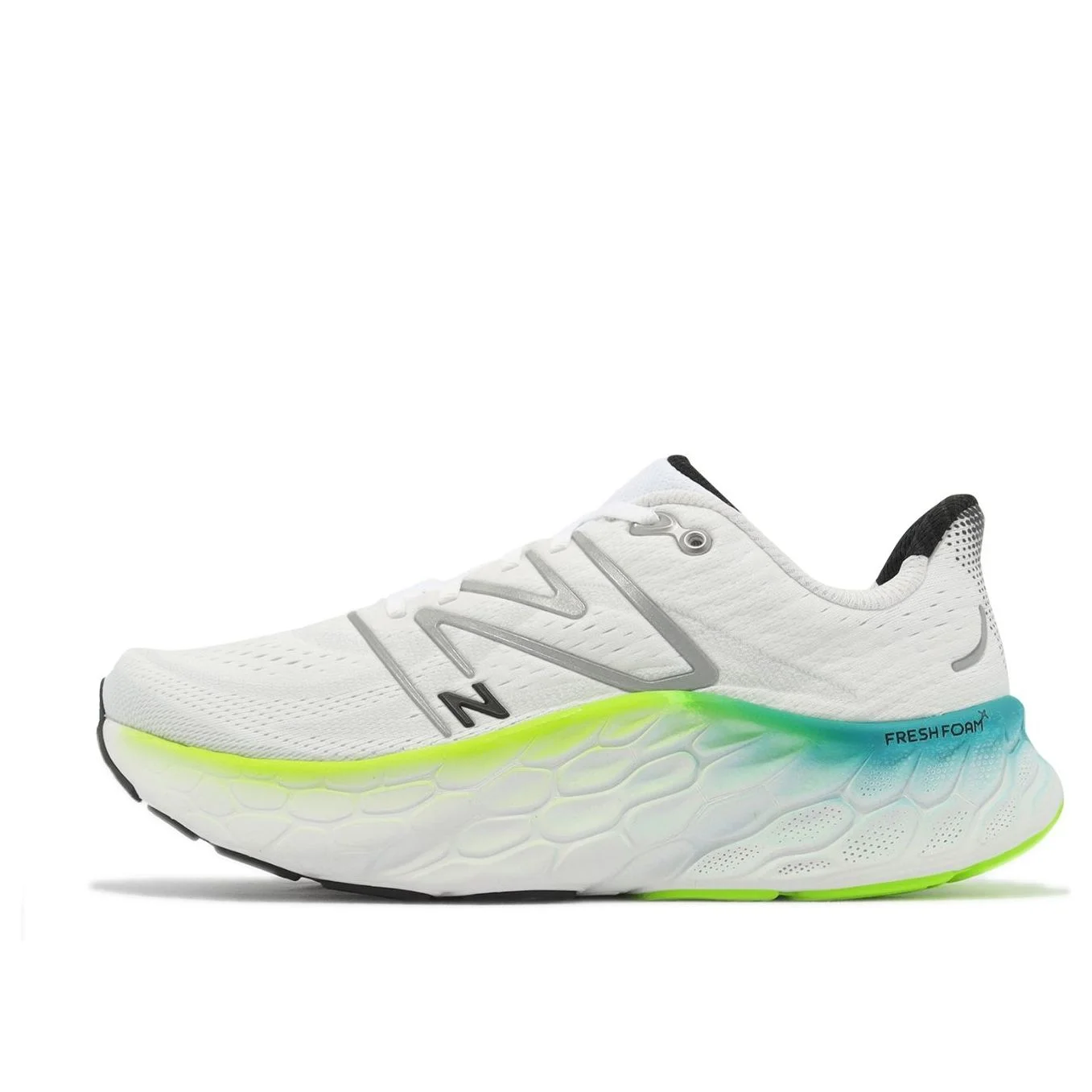 New Balance Fresh Foam X More v4 'White Electric Teal' MMORWT4 - 1