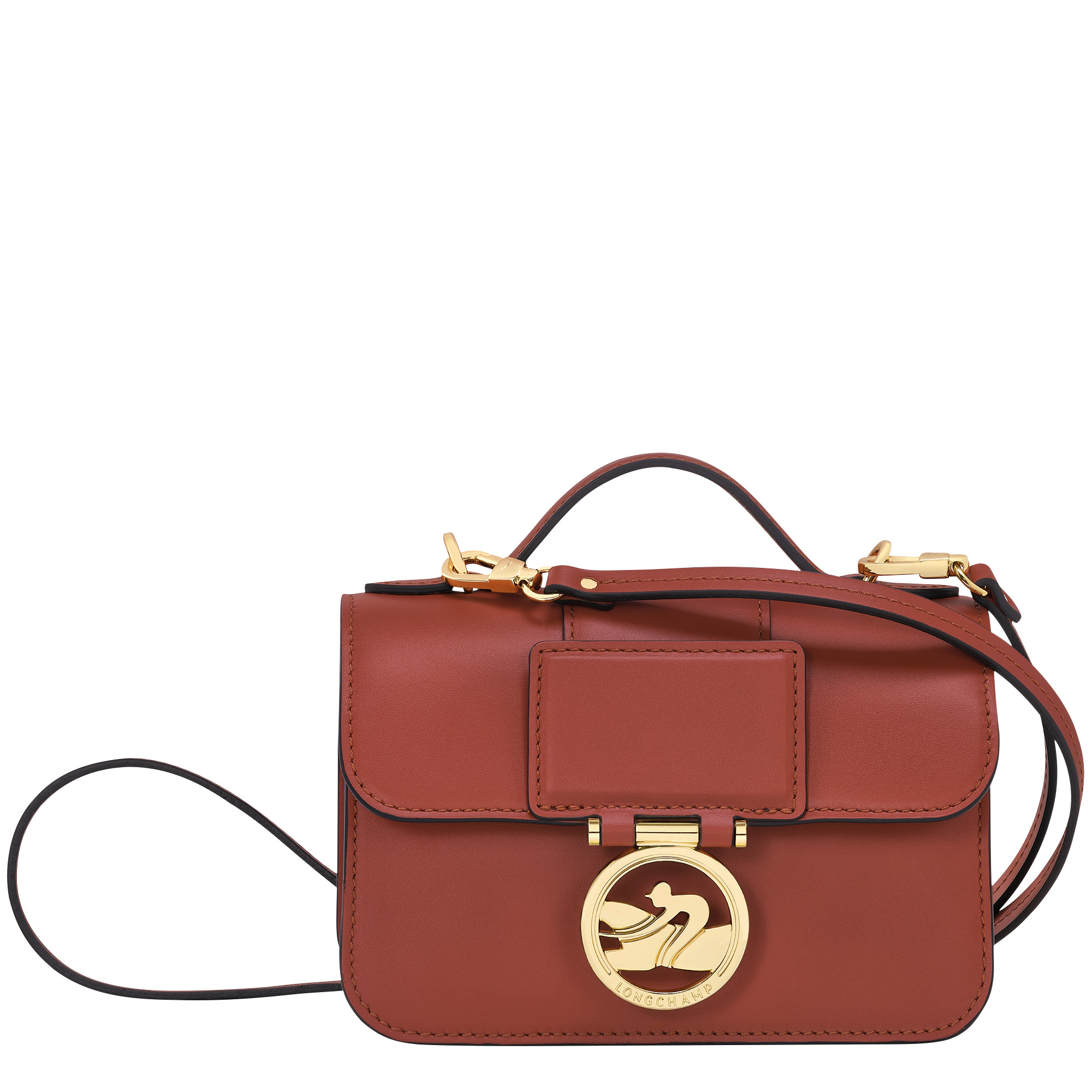 Box-Trot XS Crossbody bag Mahogany - Leather - 1