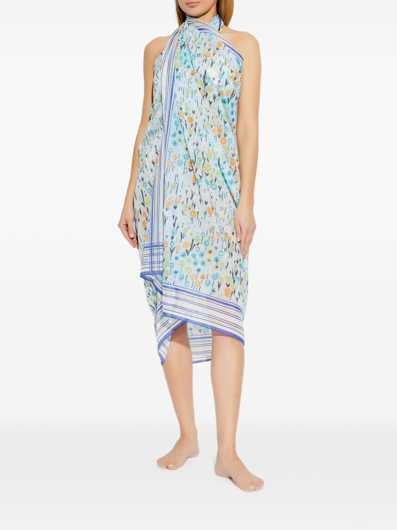 striped floral beach dress 4