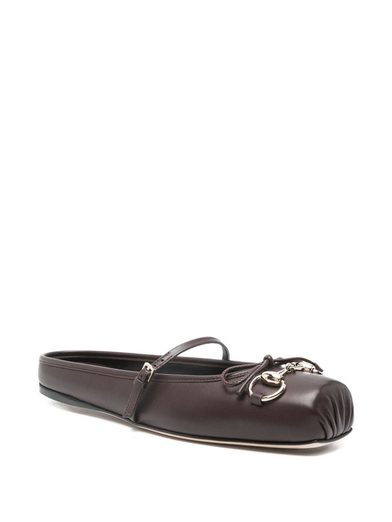 GUCCI horsebit strap ballet flats outlook