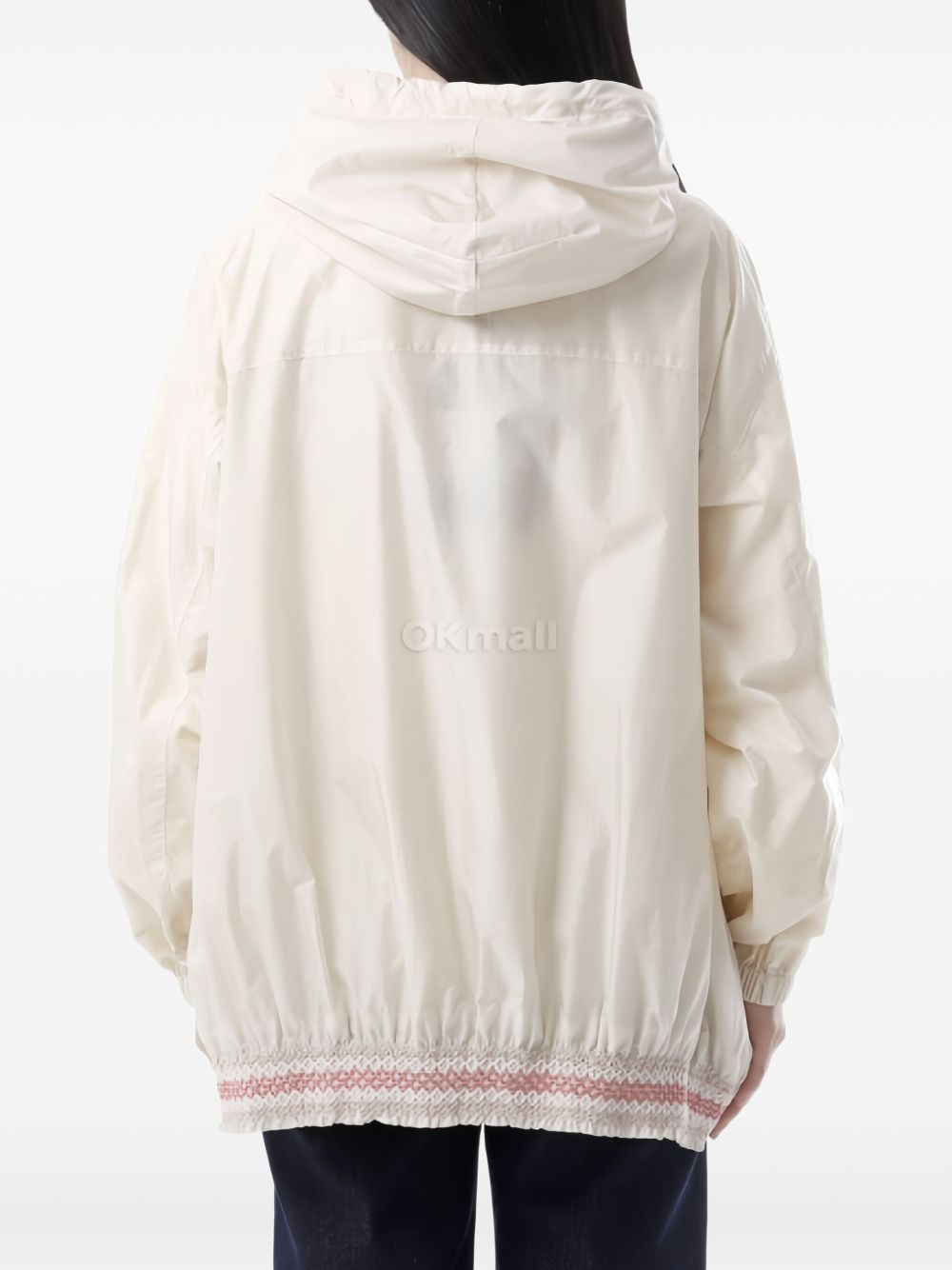 embellished-hem raincoat - 3