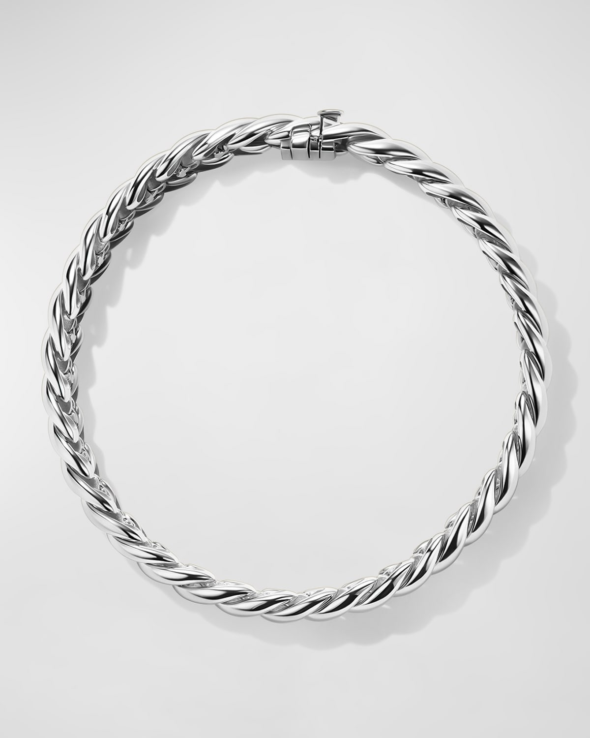 Sculpted Cable Bracelet in Silver, 8.5mm - 2