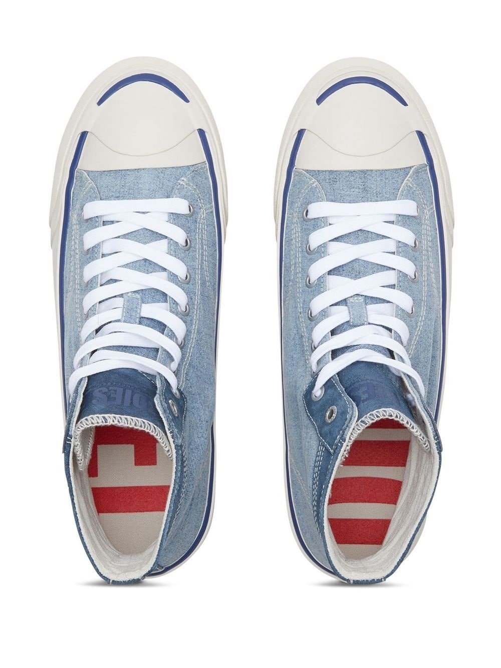 side logo-patch high-top sneakers - 4