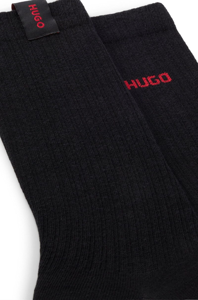 HUGO TWO-PACK OF REGULAR-LENGTH SOCKS WITH LOGO DETAILS outlook
