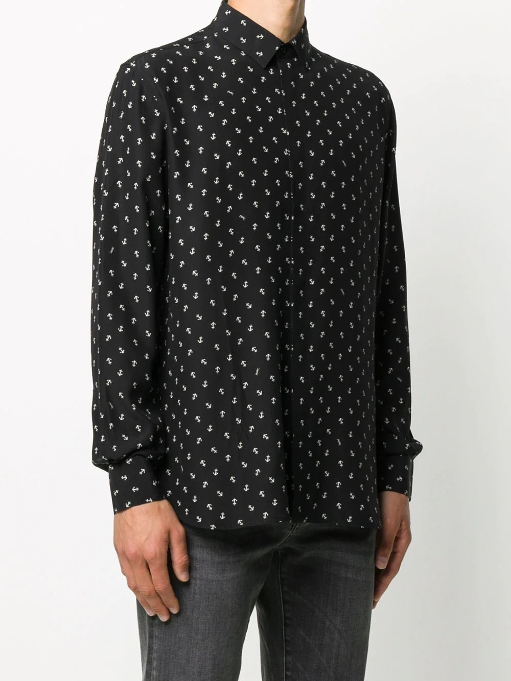 anchor print shirt - 3