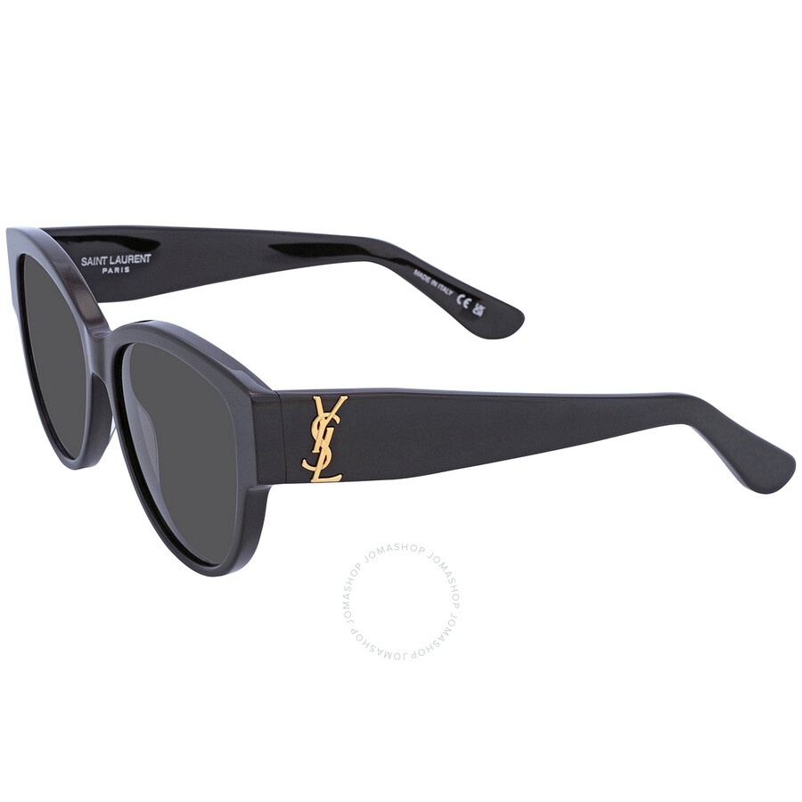 Saint Laurent Grey Oval Ladies Sunglasses SL M3 002 55 - 3