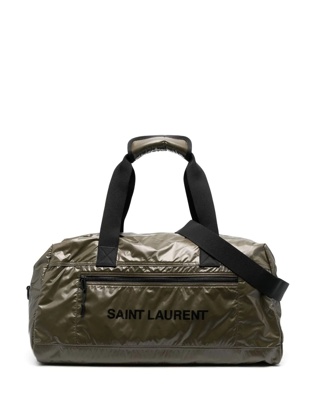 logo-print duffel bag - 1