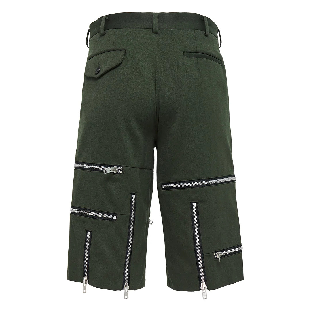 Wool Cotton Back Satin Pants - 2