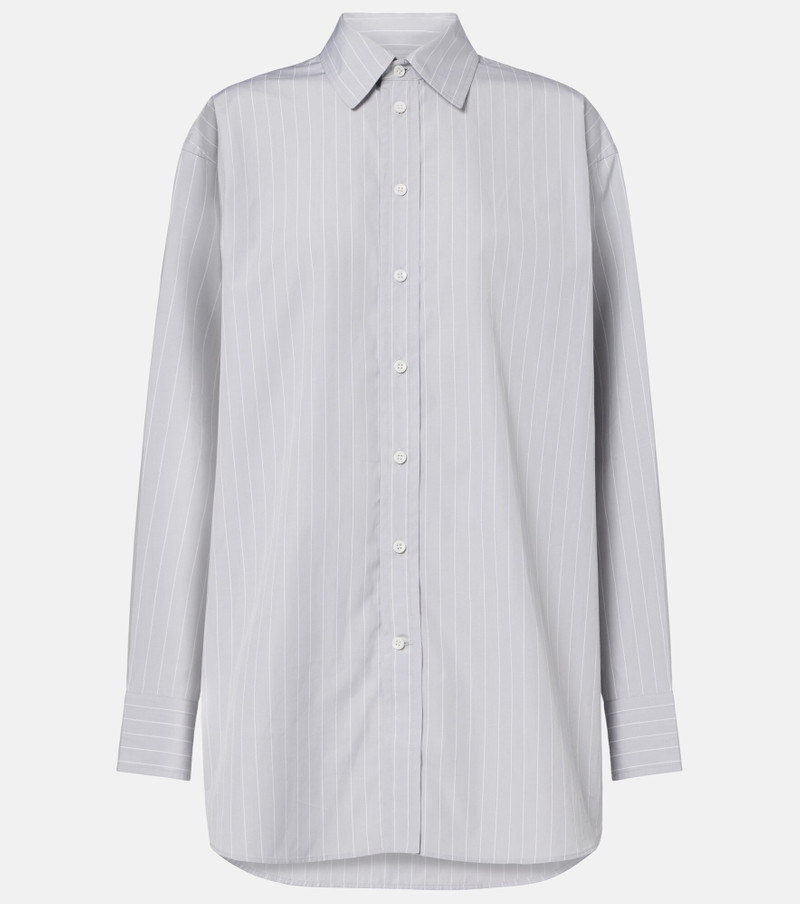 Striped cotton poplin shirt 1