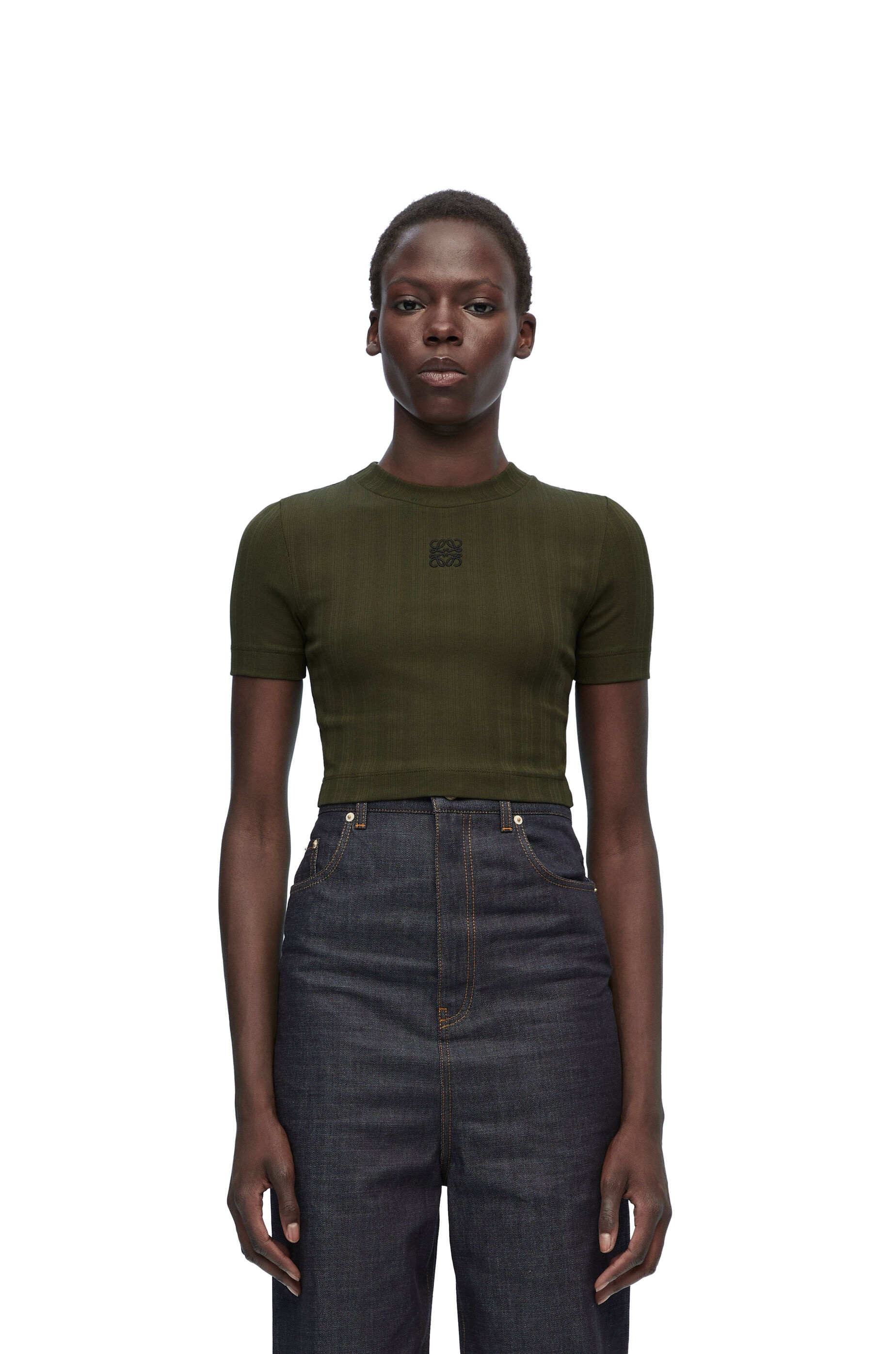 Cropped top in cotton - 3