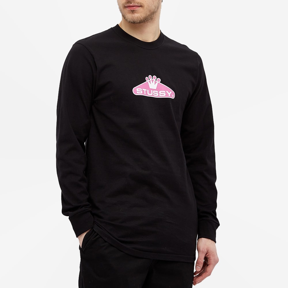 Stussy Long Sleeve Crowned Tee - 4