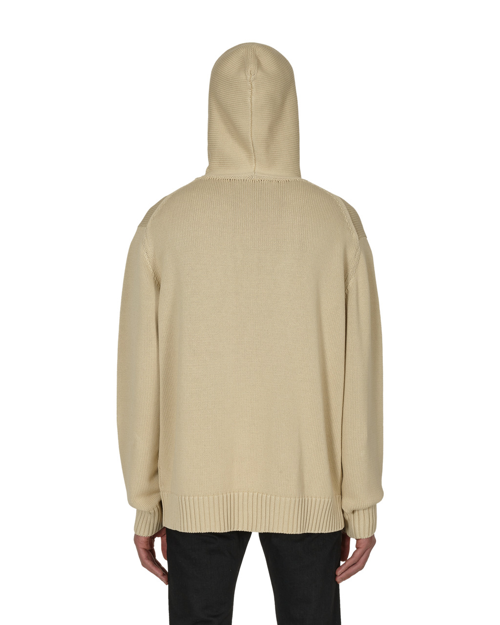 TREATED LOGO KNIT HOODED SWEATER - 12