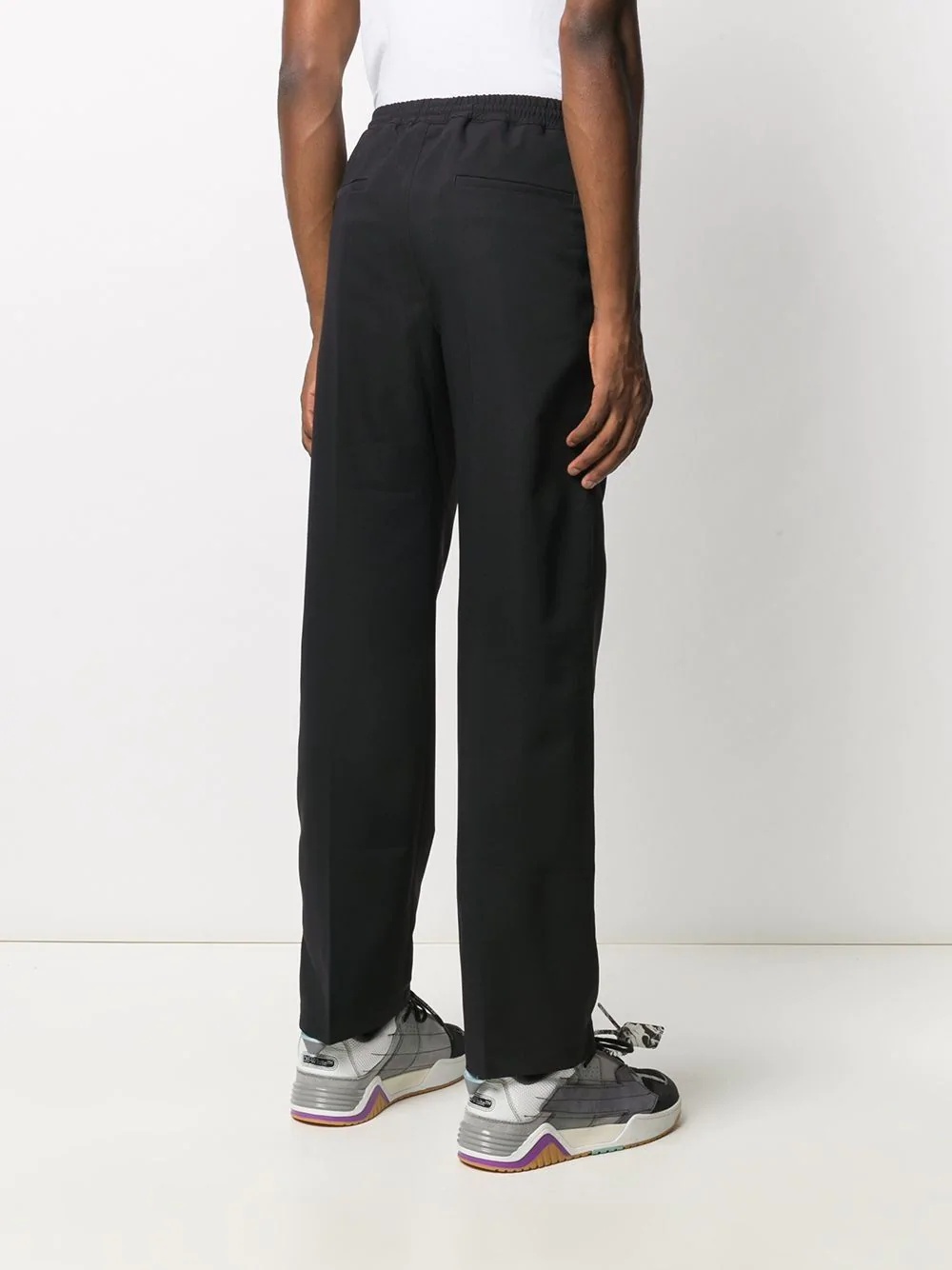 tonal-logo straight-leg track pants - 4