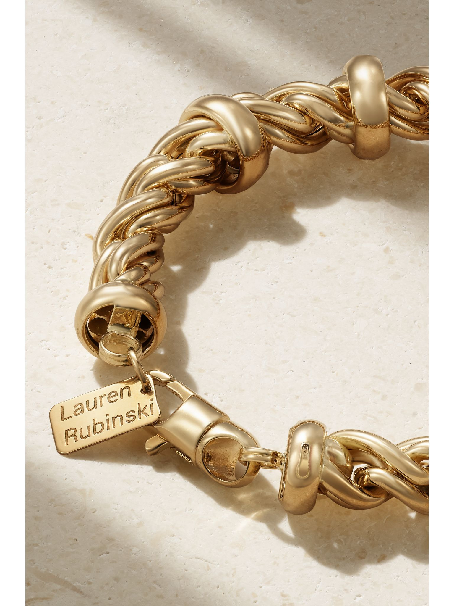 Medium 14-karat gold bracelet Gold - 3