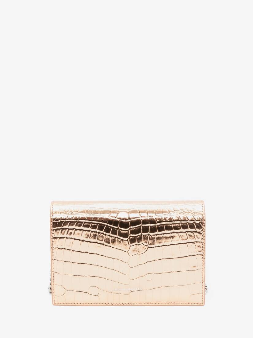 Small Skull Bag in Rose Gold - 3