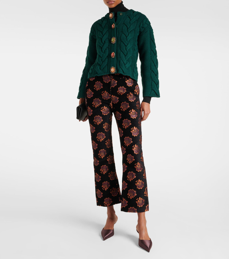 La DoubleJ Portrait cable-knit cardigan outlook