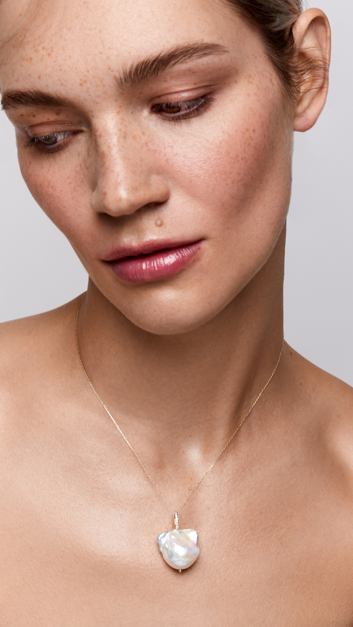 14K   Baroque Pearl Necklace - 4