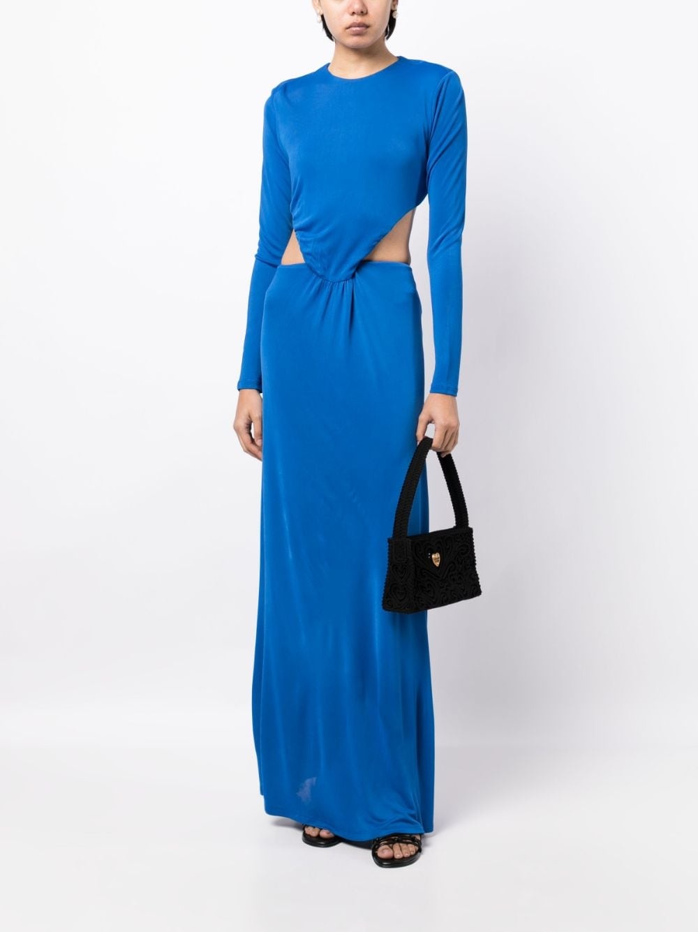 knotted cut-out maxi dress - 2