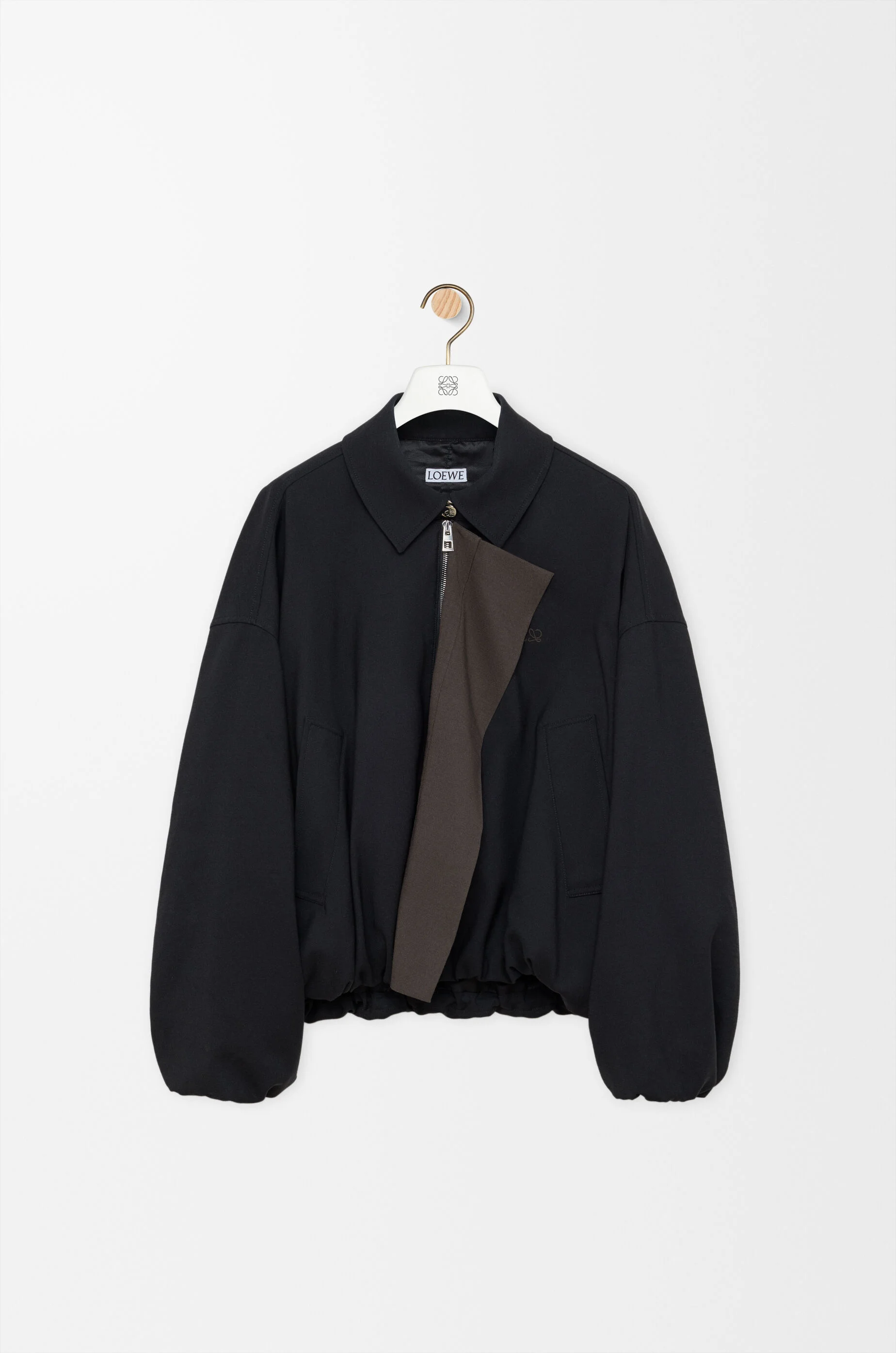 Jacket in viscose and wool blend - 1