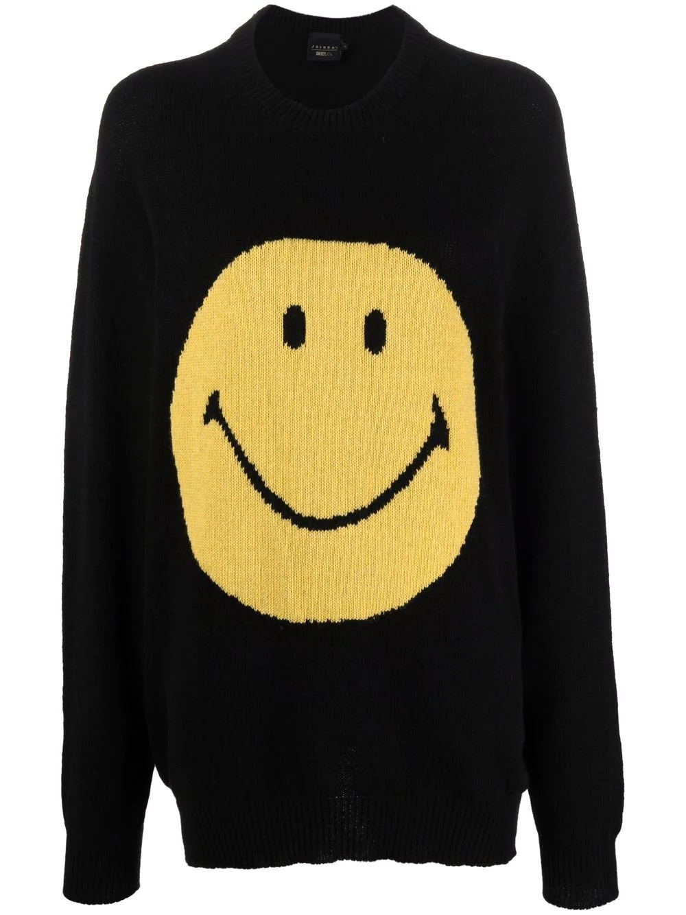 smiley knitted jumper - 1