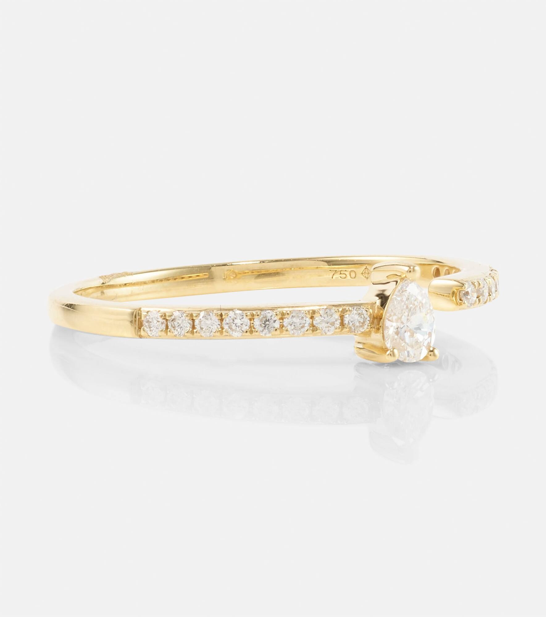 Héra 18kt gold ring with diamonds - 3