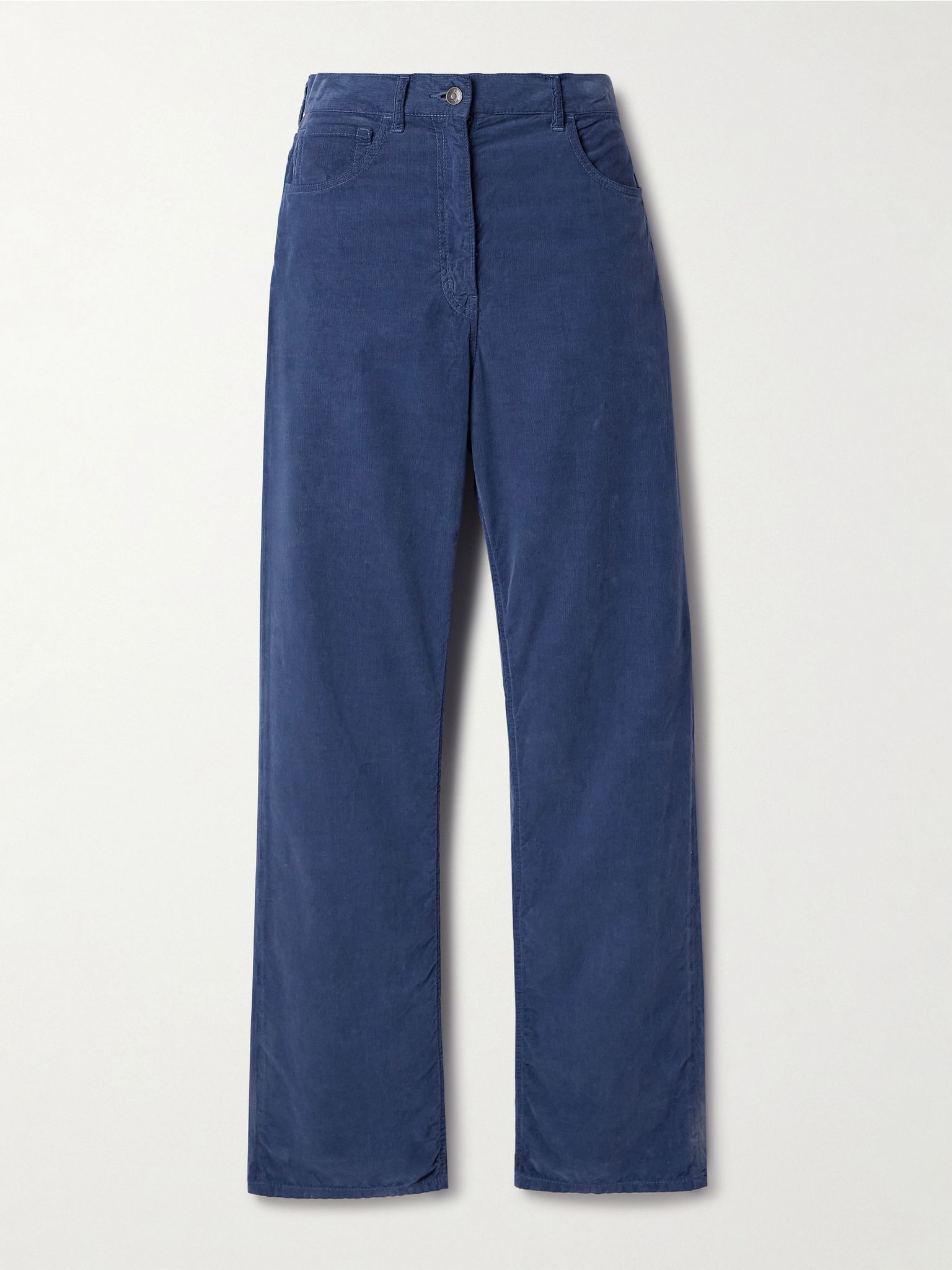 Tarley cotton-corduroy wide-leg pants Blue - 1
