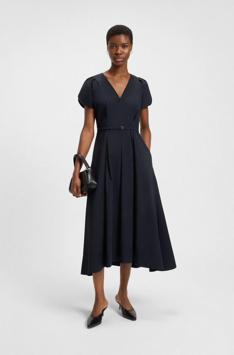 BOSS DRESS WITH BUCKLED BELT outlook