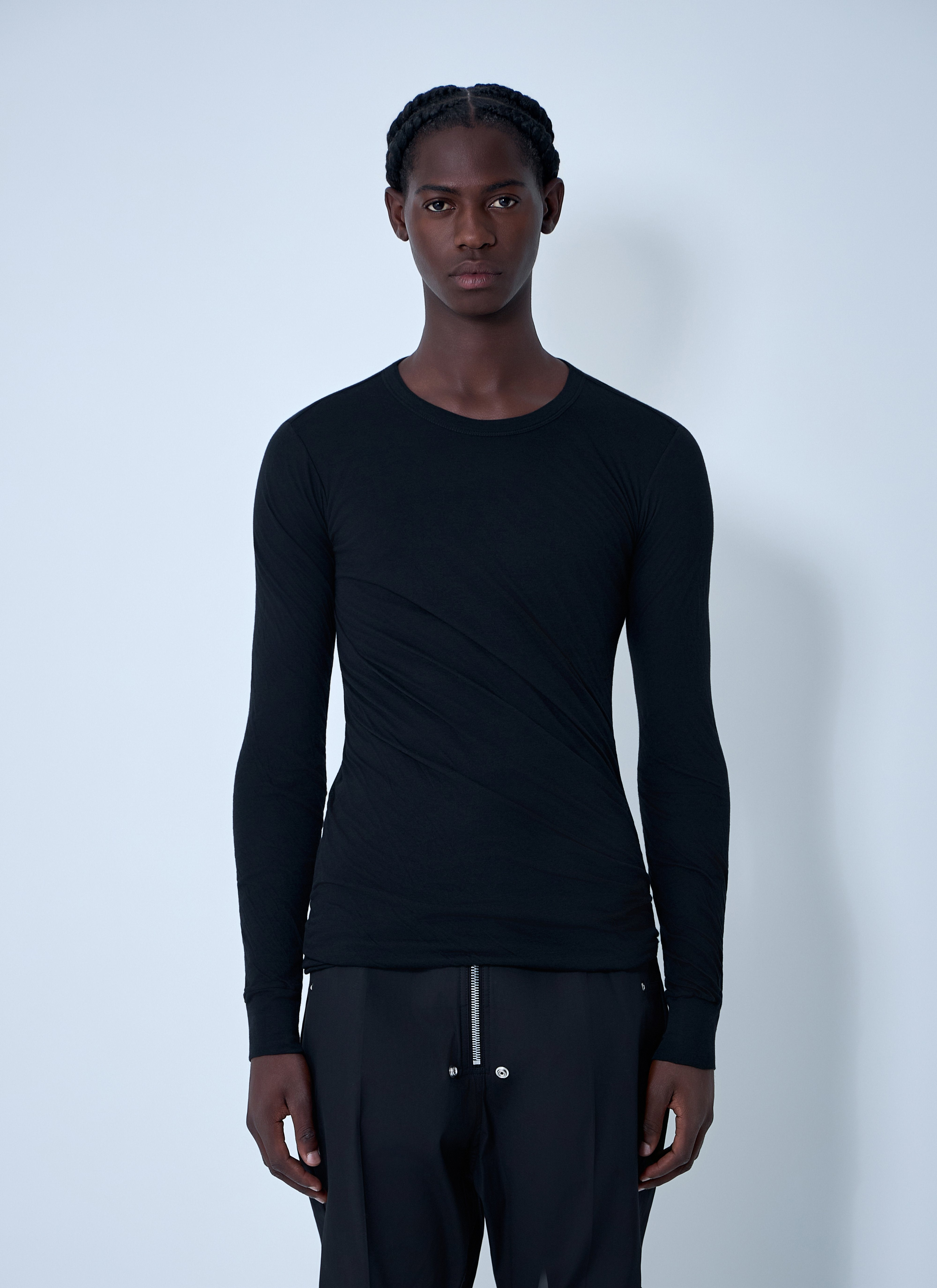 Rick Owens Men Cotton Long Sleeve T-Shirt - 1