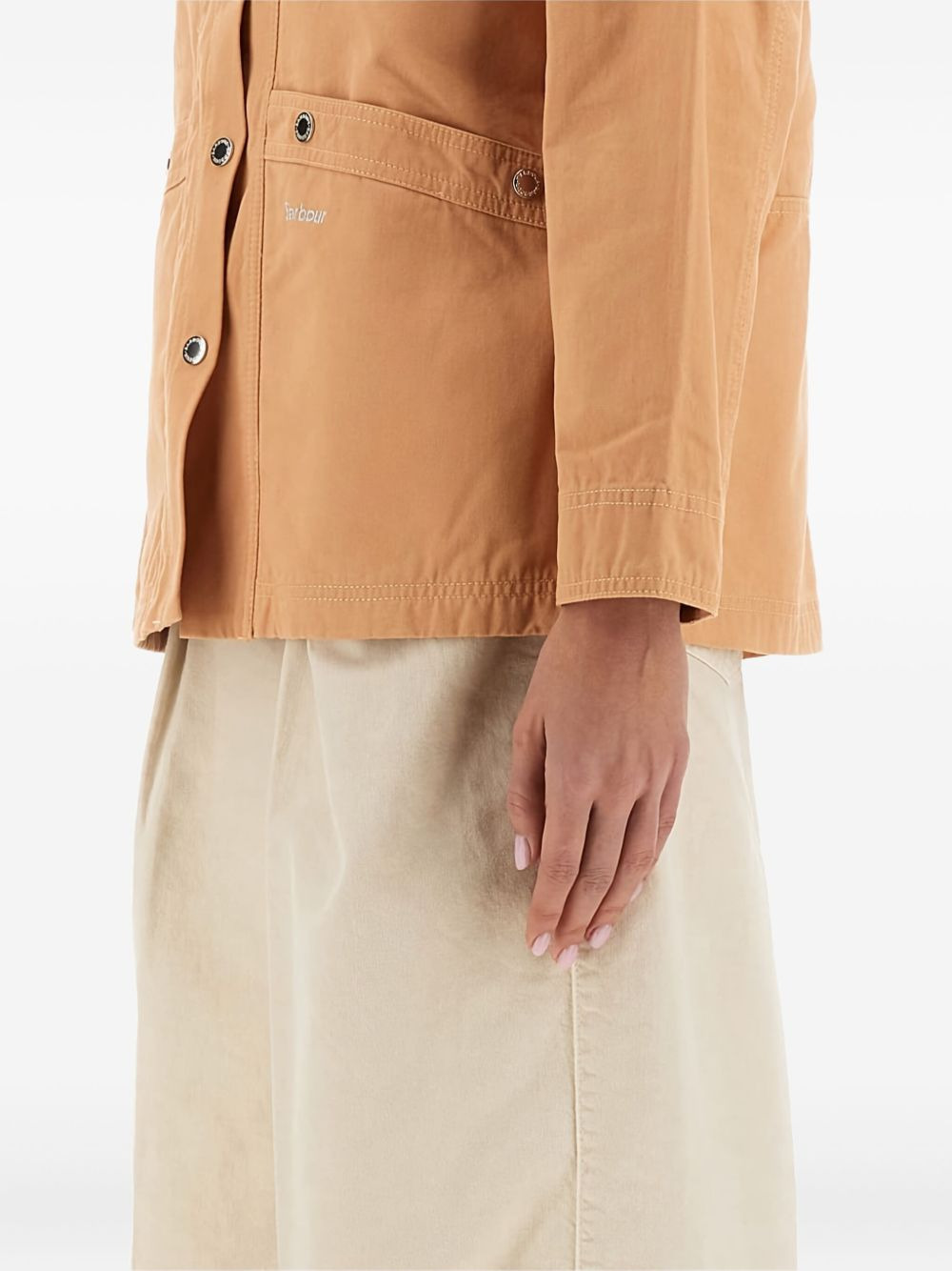 corduroy-collar cotton jacket - 4