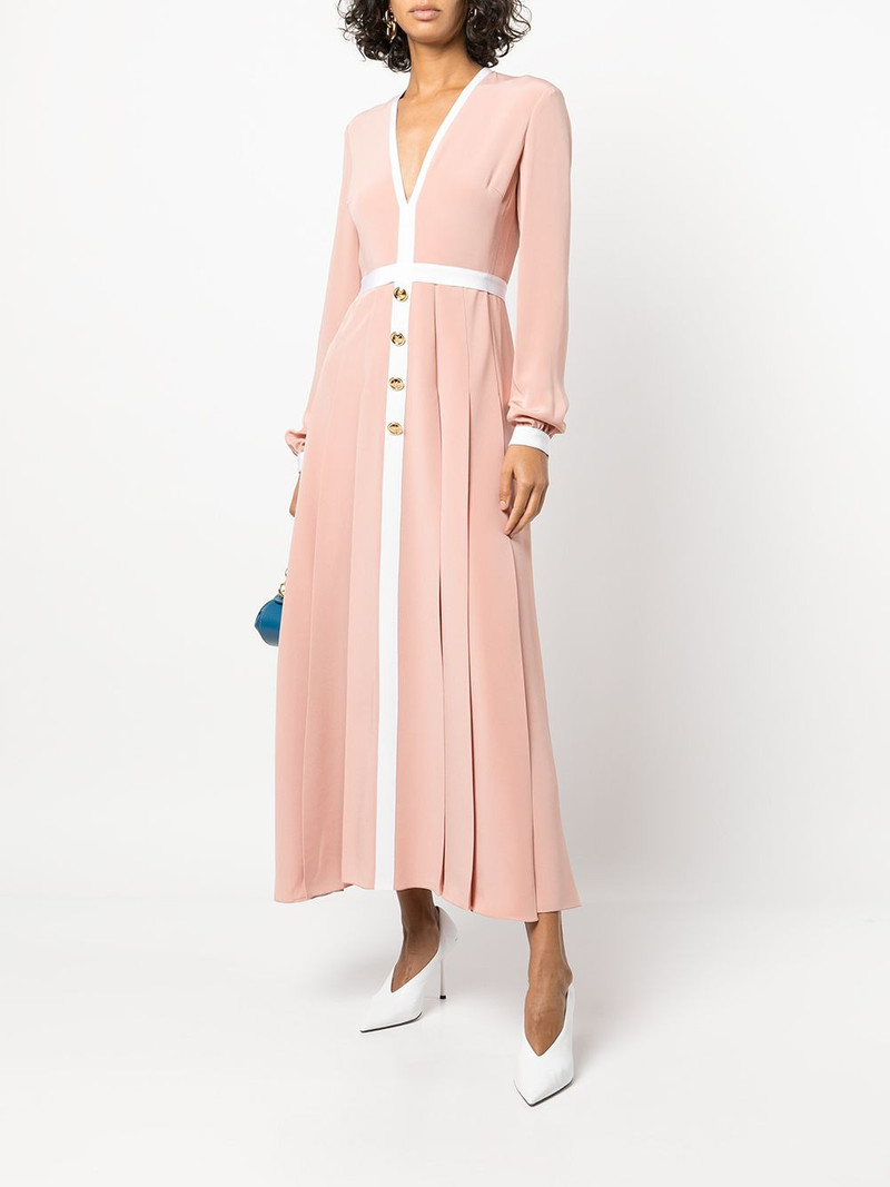 GIAMBATTISTA VALLI empire line silk maxi dress outlook