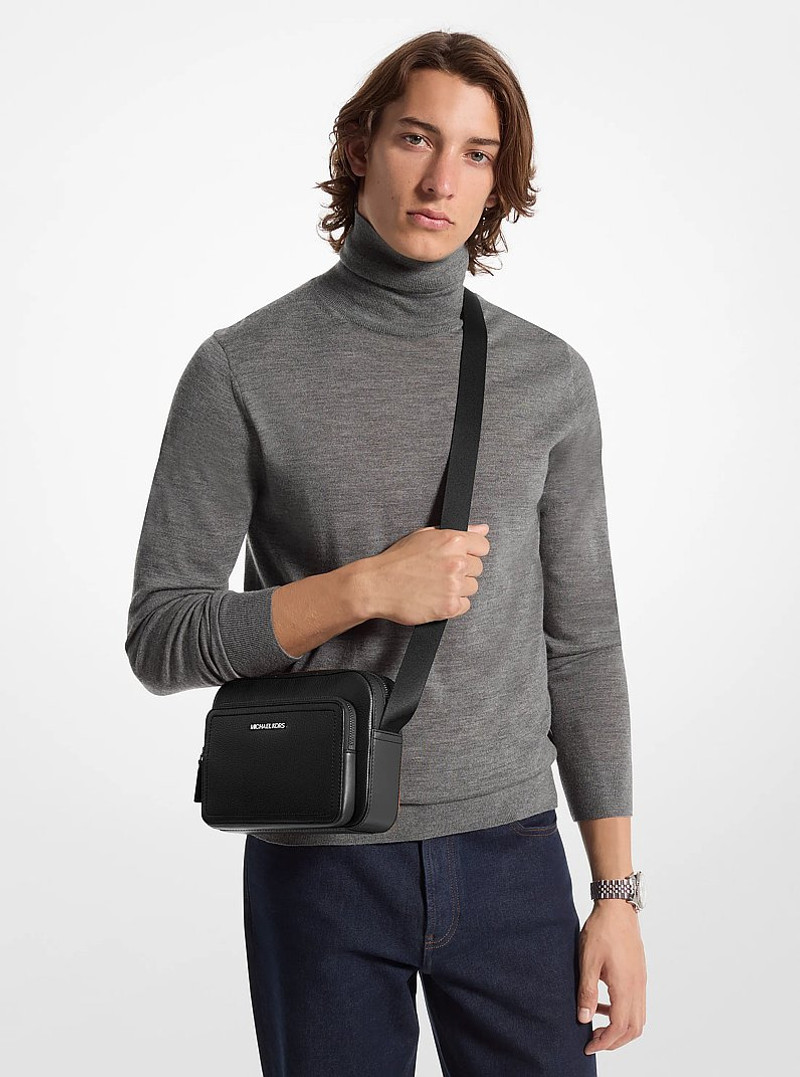 Cooper Pebbled Leather Utility Crossbody Bag 3