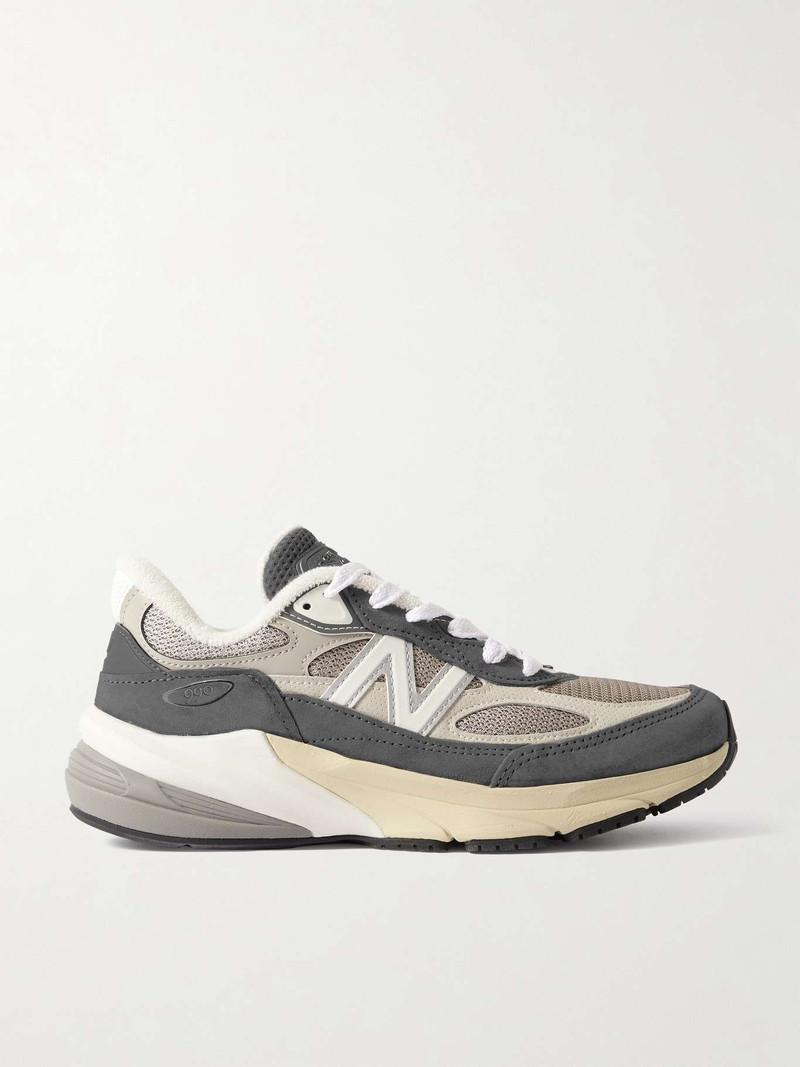 Made in USA 990V6 suede, leather and mesh sneakers - 1