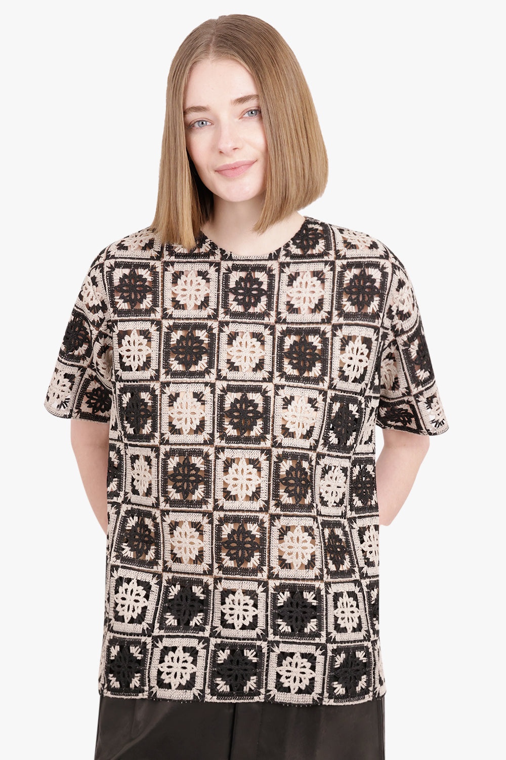 LACEY HOUSE T-SHIRT | MINI TILES MACRAME - 2