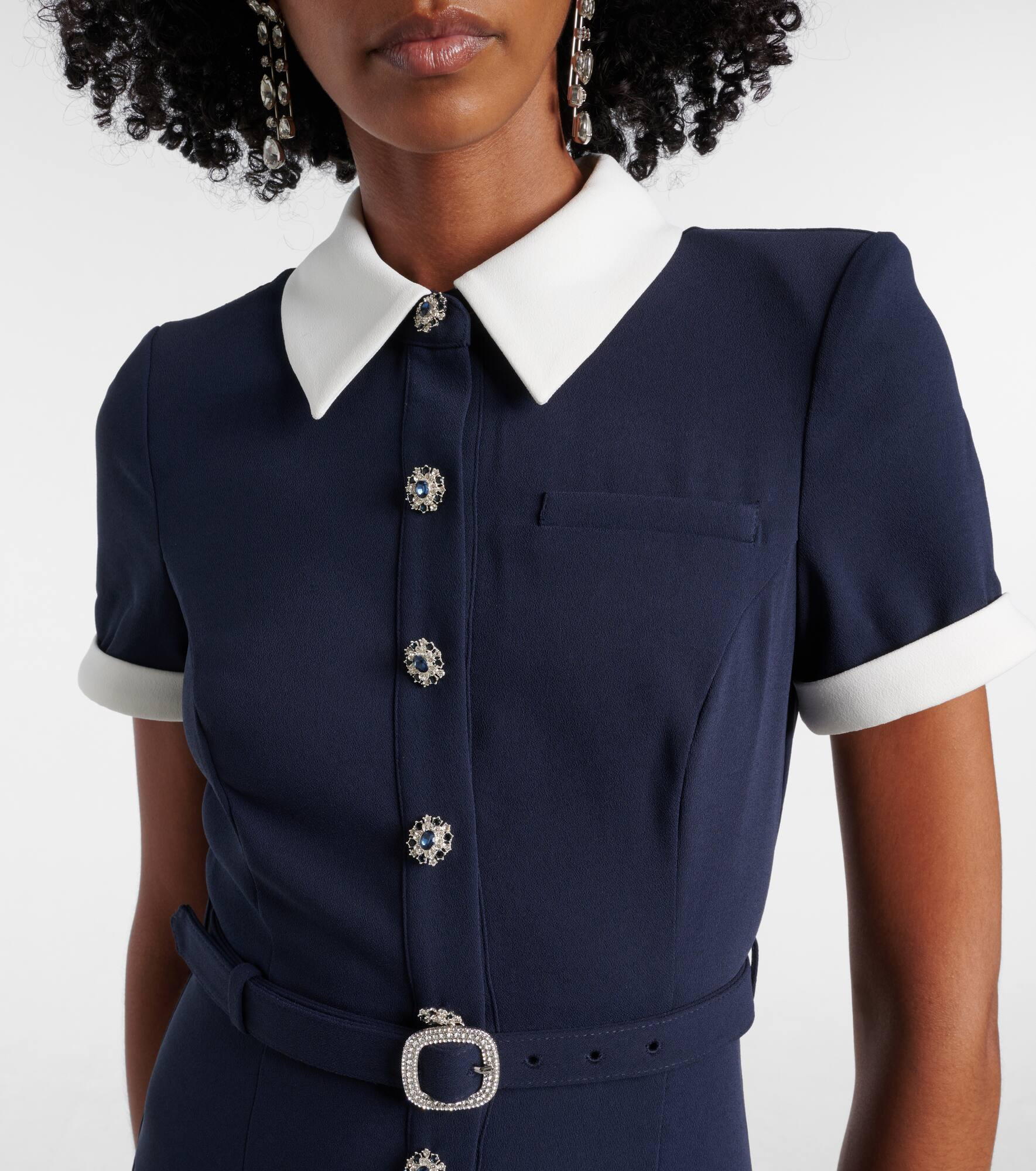 Belted midi dress - 4