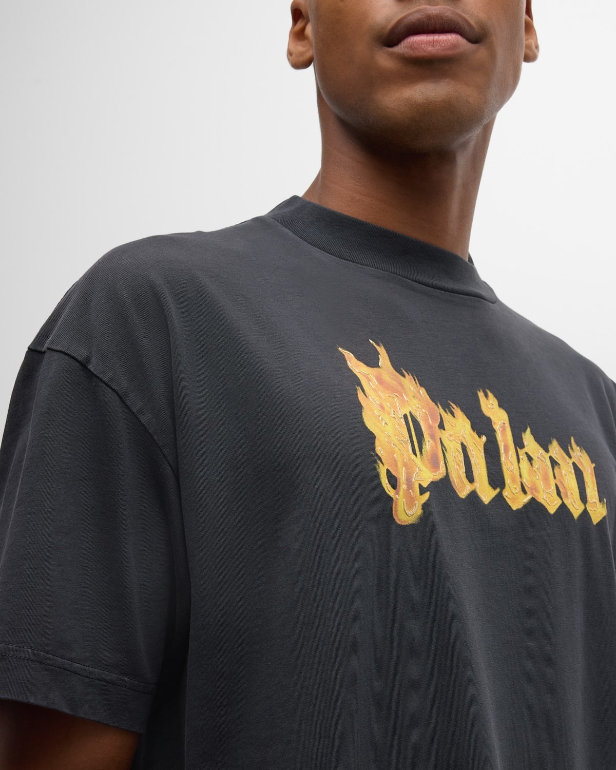 Men's Burning Logo T-Shirt - 7